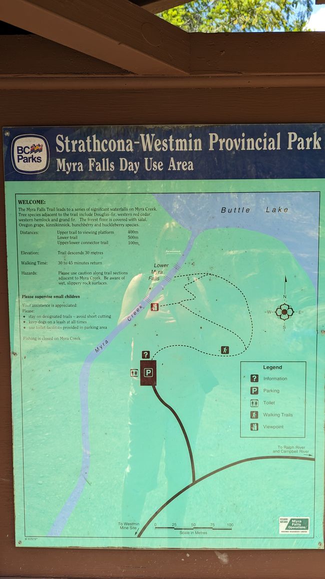 Tag 10: Strathcona PP - Myra Falls & an eerie encounter