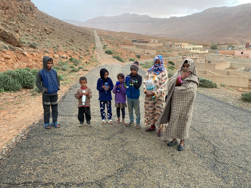 We visit a Berber village with him, the poverty of these people is disheartening