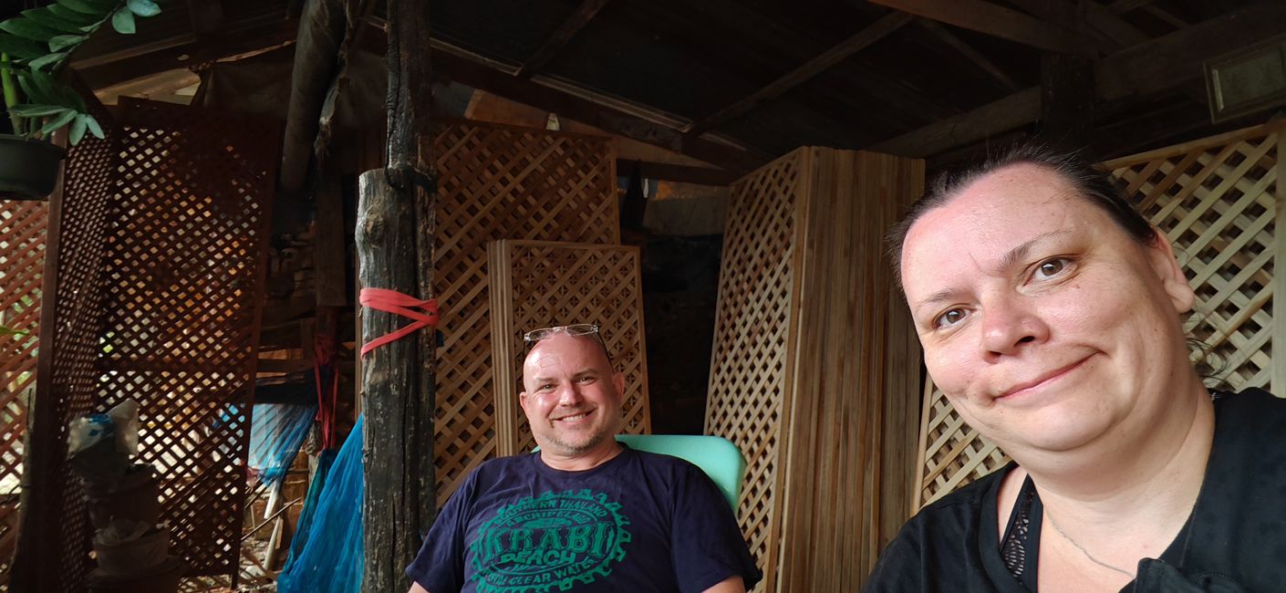 Warten, dass der Regen aufhört 