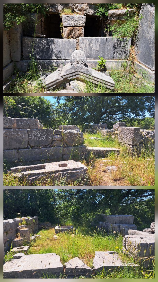 Tempel von Athene und Grabstätten