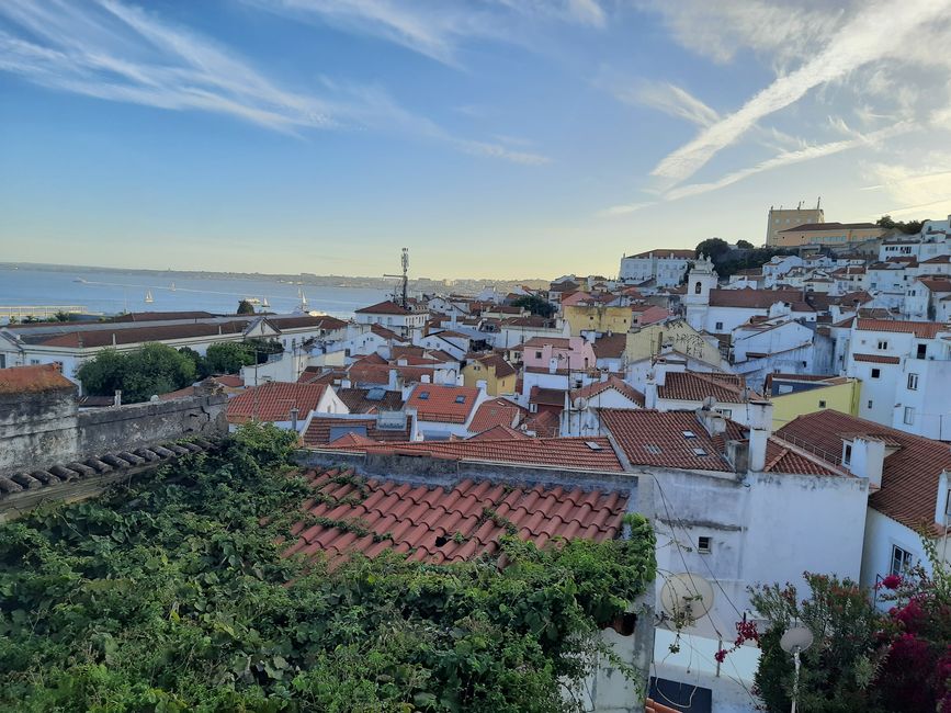 Ausblick über einen Teil von Lissabon 