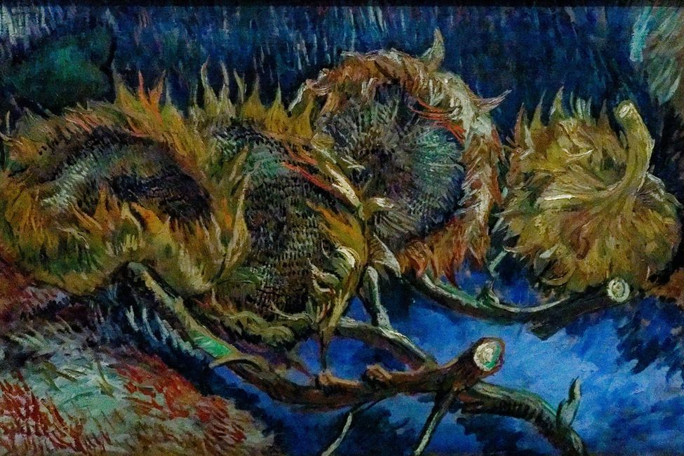 Vincent van Gogh: Vier verblühte Sonnenblumen