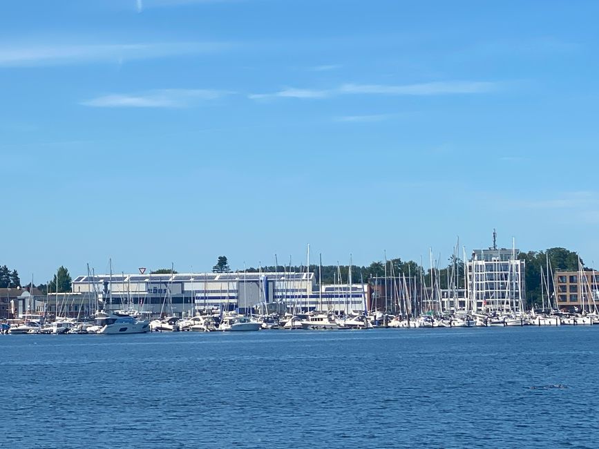 Travemünde vom Schiff aus gesehen