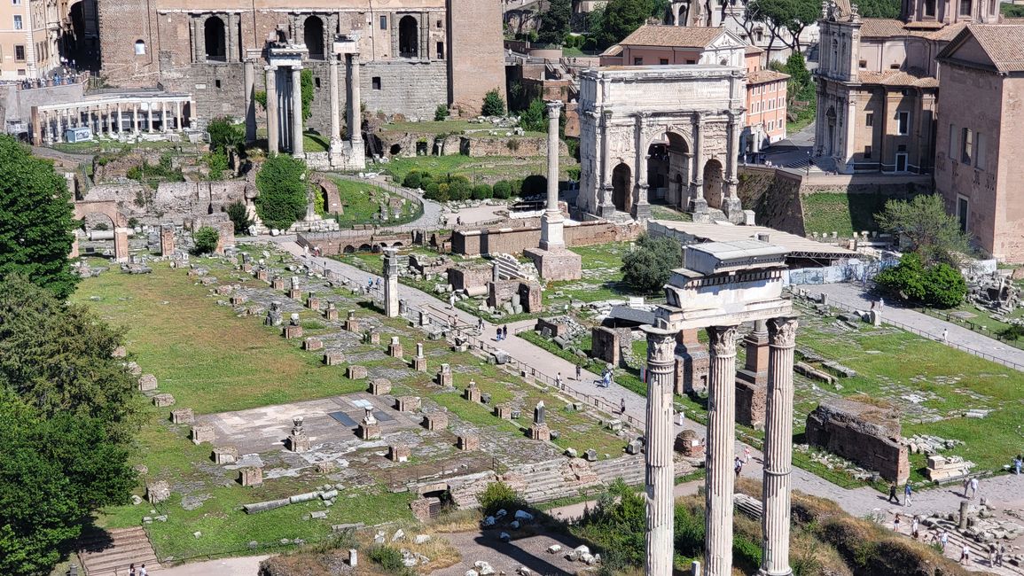 Das Zentrum im antiken Rom