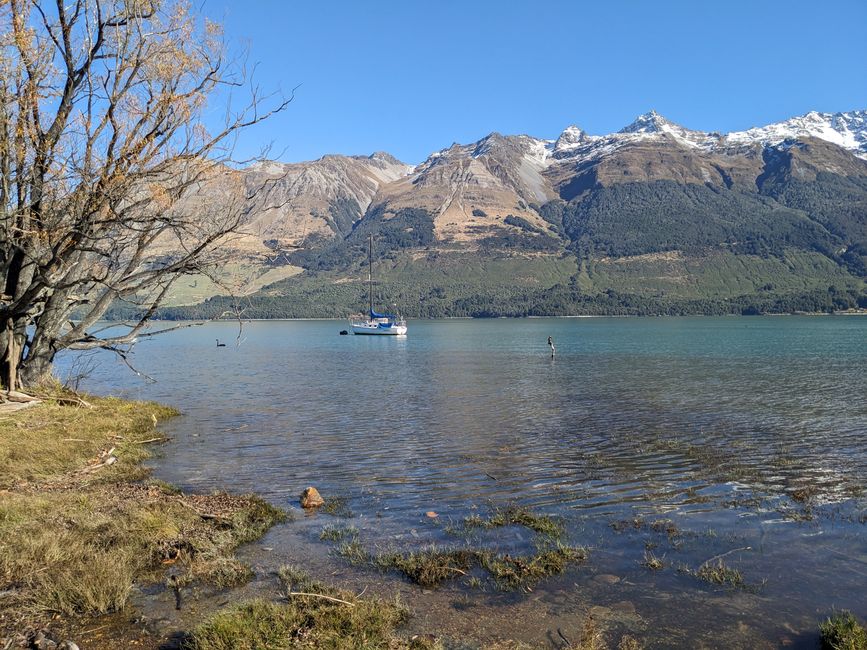 View from Glenorchy of Lake Wakatipu