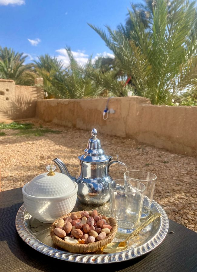 Stylish greeting with a cup of mint tea at CP Hakkou