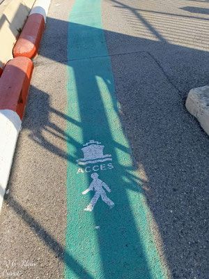 Weg zum Cruise Shuttle 