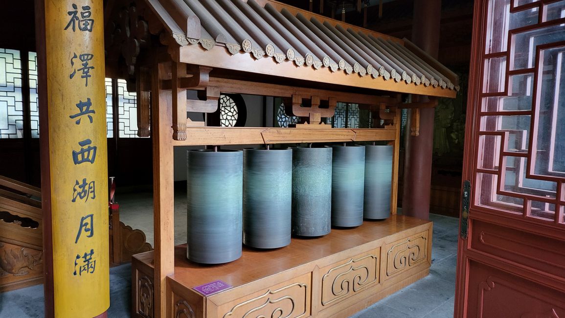 Gebetsmühlen im Dong Yue Tempel