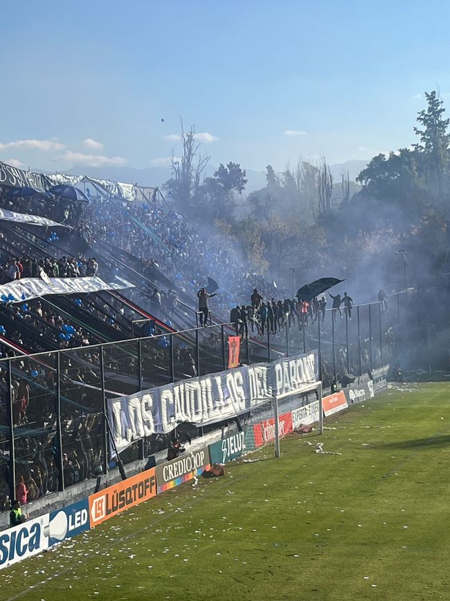 Fans of Rivadavia at the Clasico