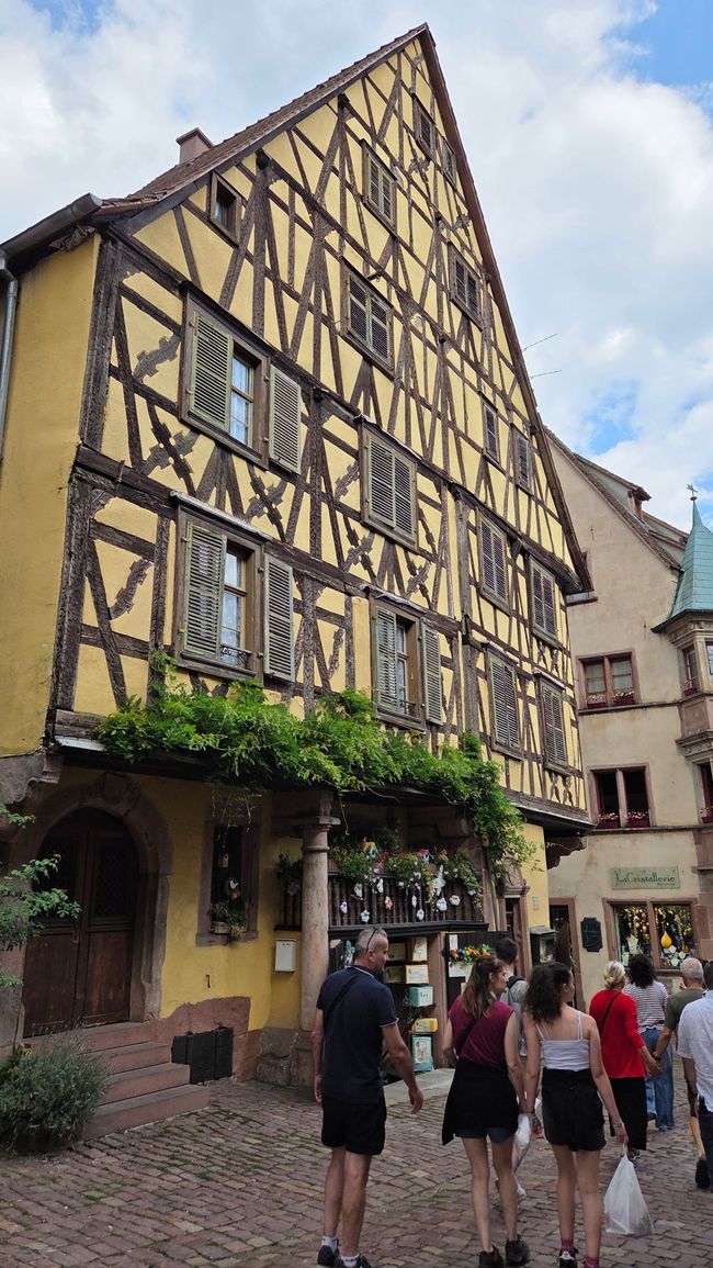 Der "Wolkenkratzer" das Haus mit 5 Stockwerken ist eines der höchsten Fachwerkhäuser im Elsass