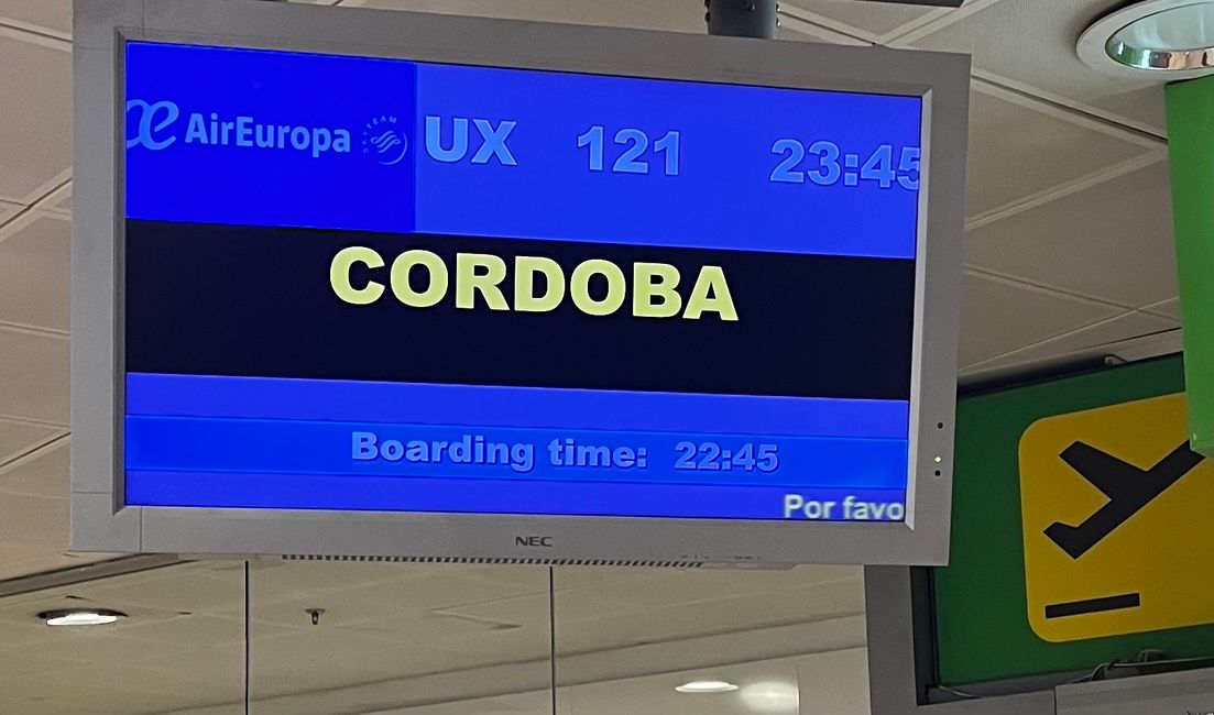 Llegada a Córdoba