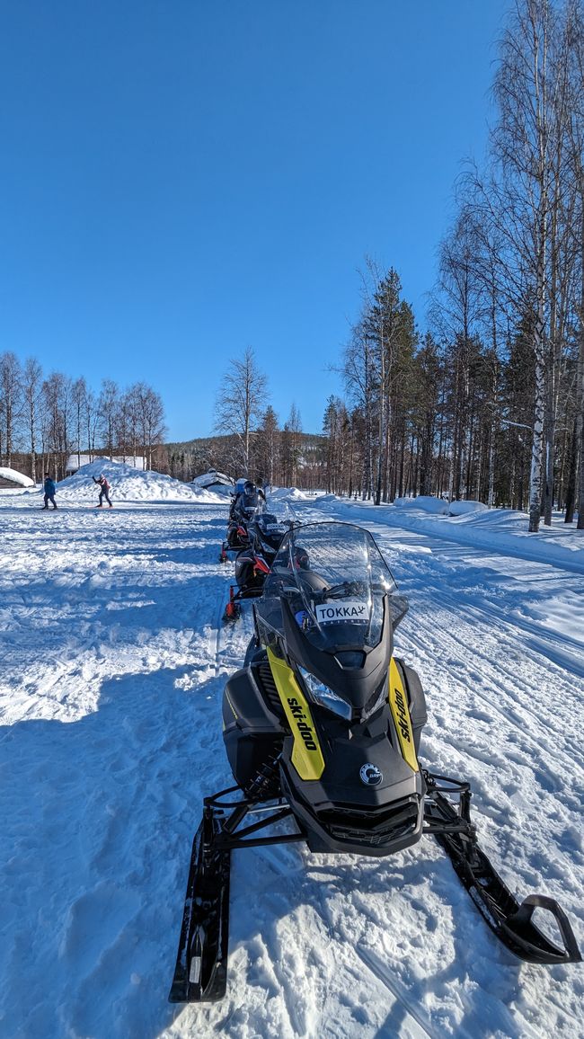 Tag 8 Snowmobiltour & Rentierschlittenfahrt in Levi