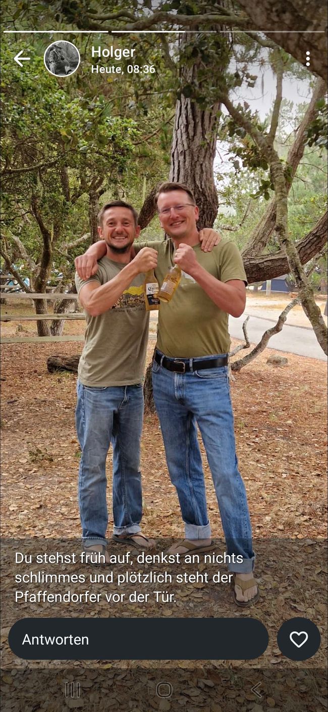 Ein Friedersdorfer auf dem selben Campingplatz 