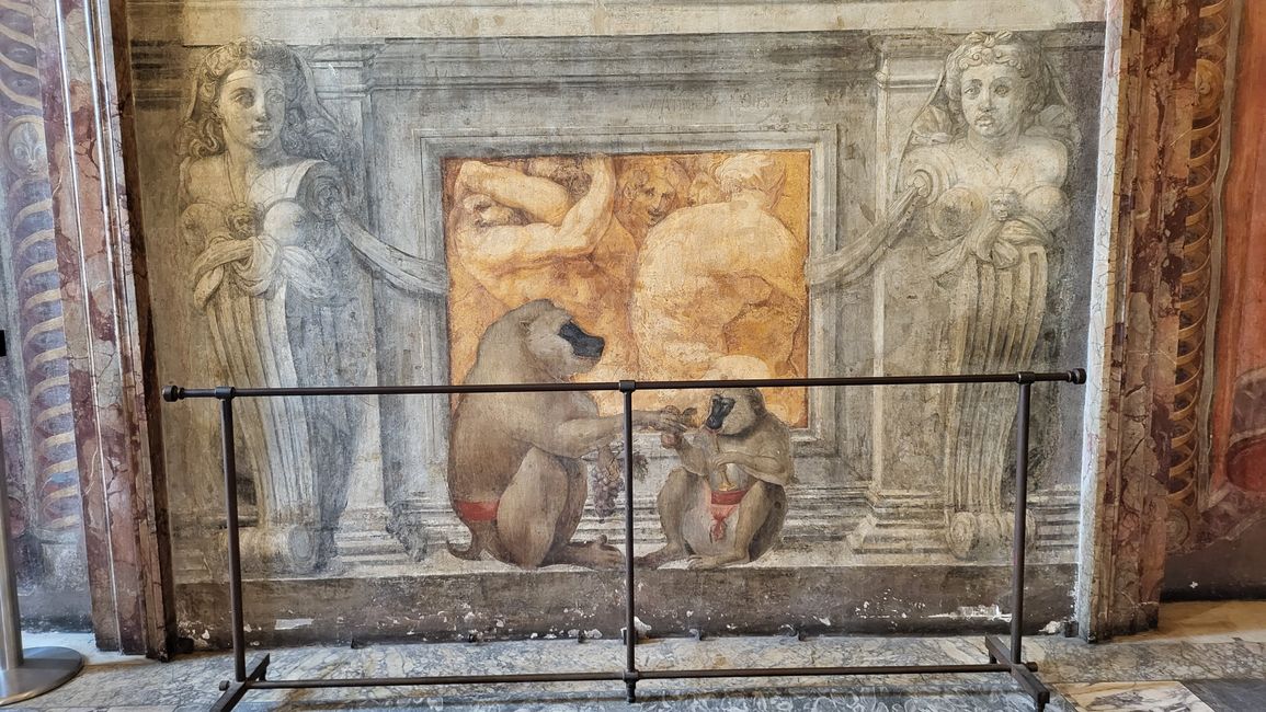 Baboons in the Castel Sant’Angelo