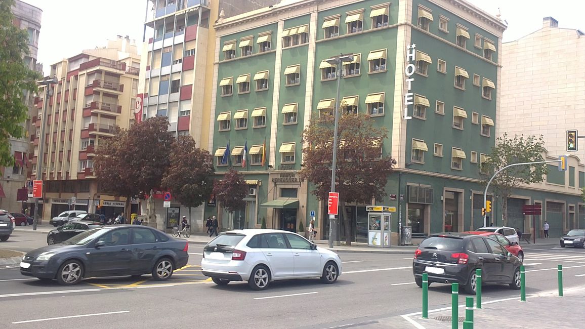 Foto dalla mia auto a Lleida (Catalogna, Spagna) (aprile 2019)