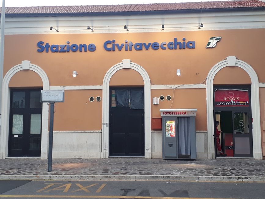 Hier bin ich heute mit dem Zug gestrandet.