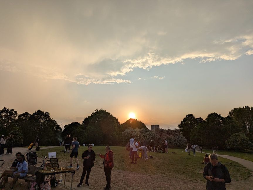 Tramonto a Primrose Hill