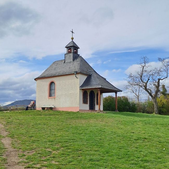 Endlich angekommen - leider verschlossene Kapelle