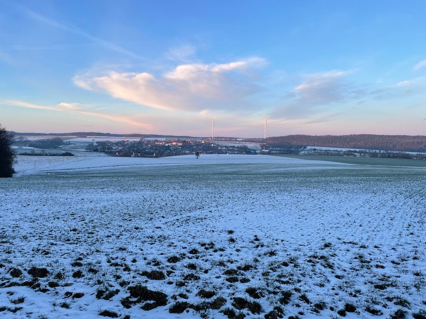 Blick auf Markt Taschendorf.