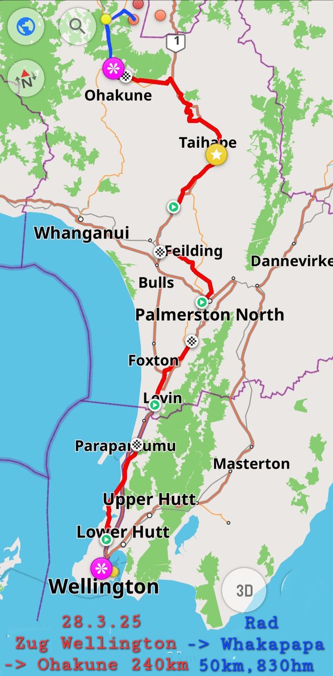 28.3.25 Treno Wellington-> Ohakune 