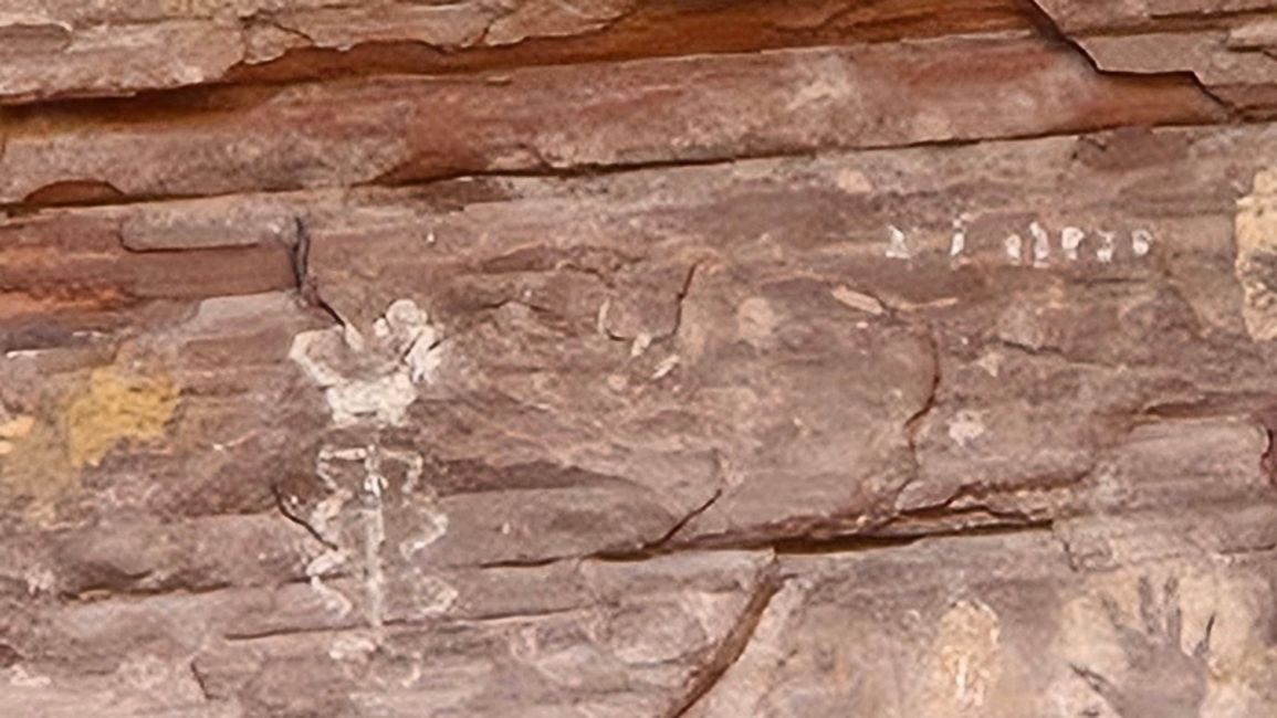 The first rock paintings
