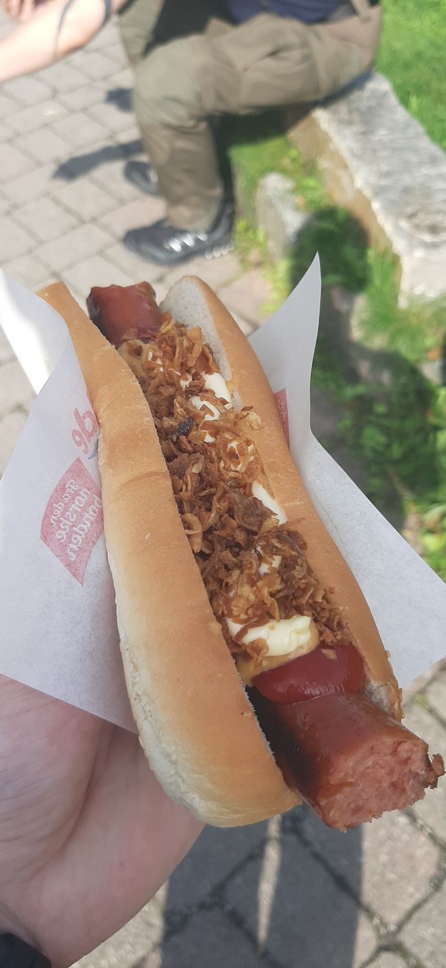 Teurer Hotdog