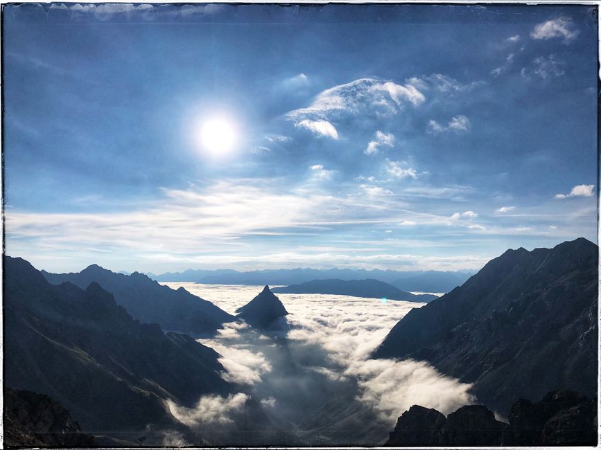 Die Seescharte ca. 2600m hoch