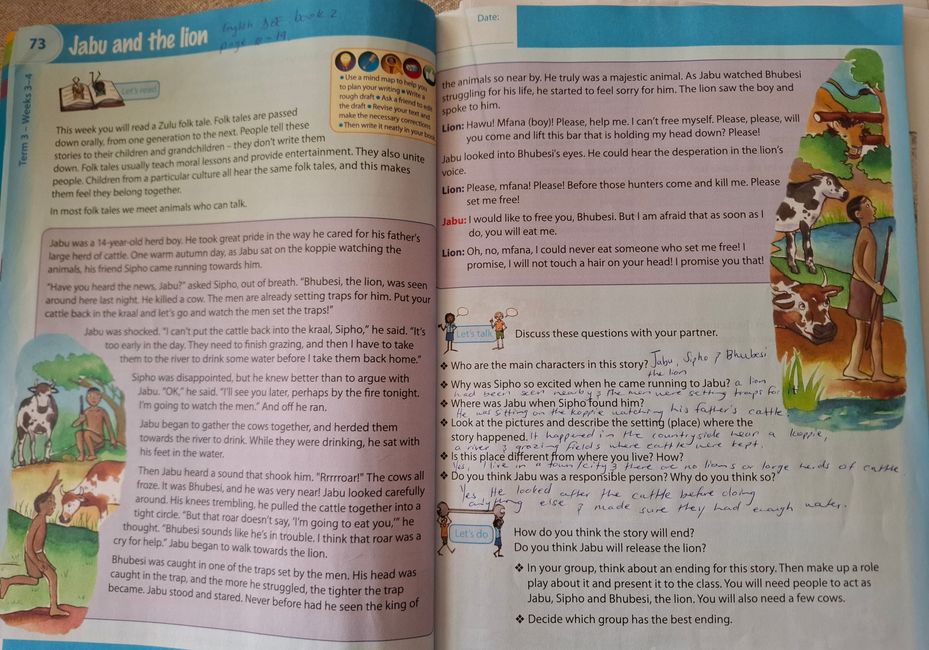 Example of an EN lesson