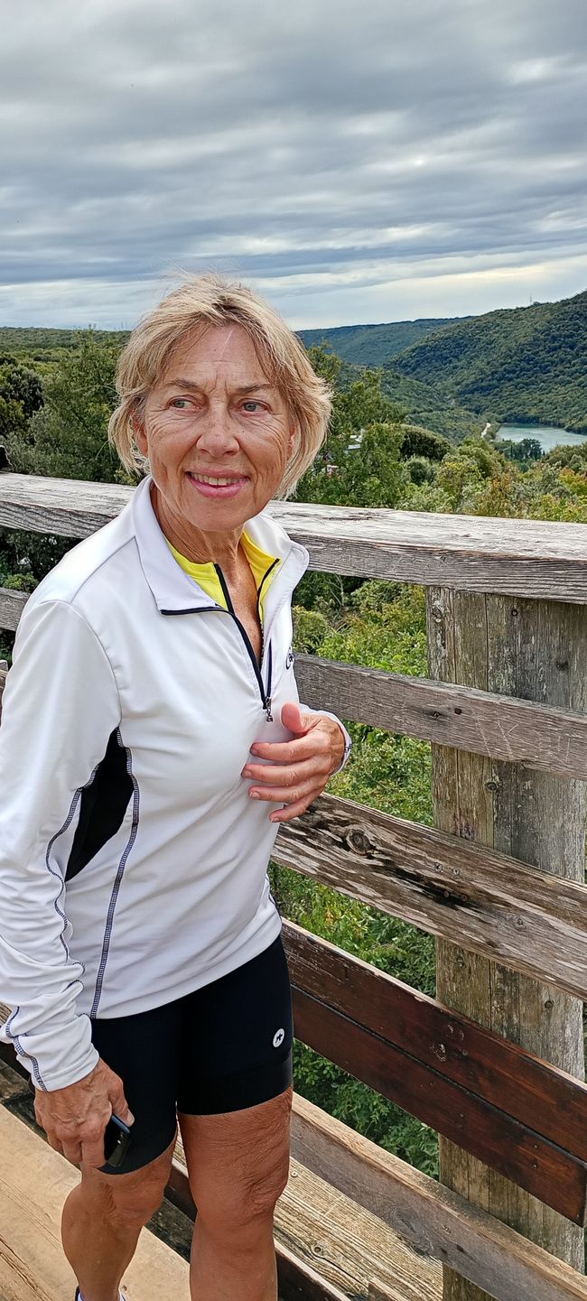 Dominique at the Limski Canal