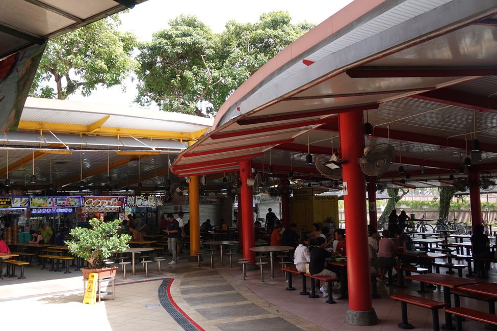 The Hawker Center in Singapore ....
