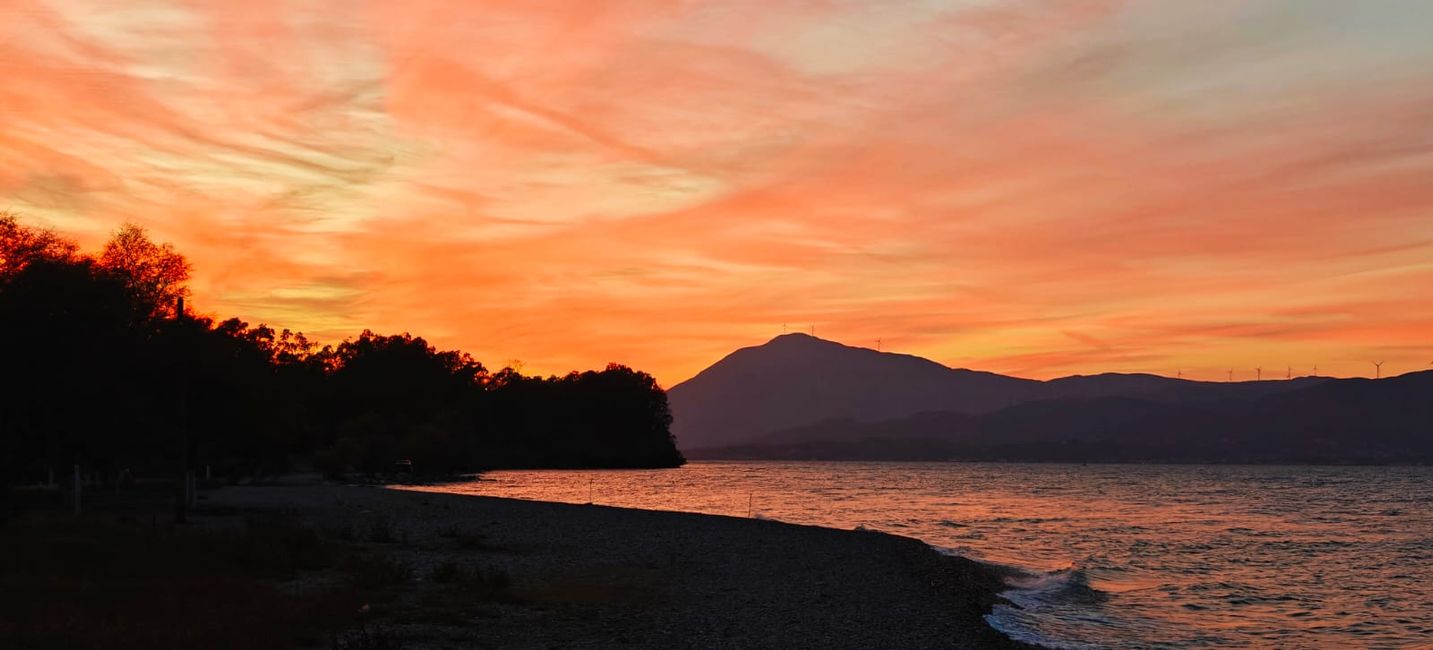 Camping on Board and Arrival in Patras