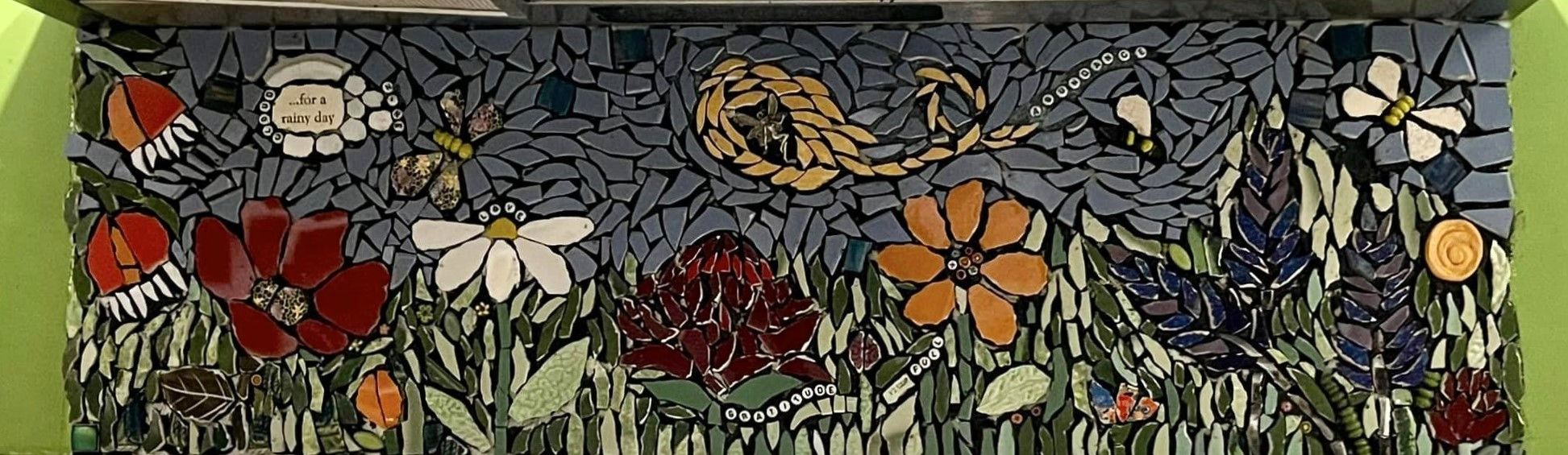 Effie's and my mosaic artwork