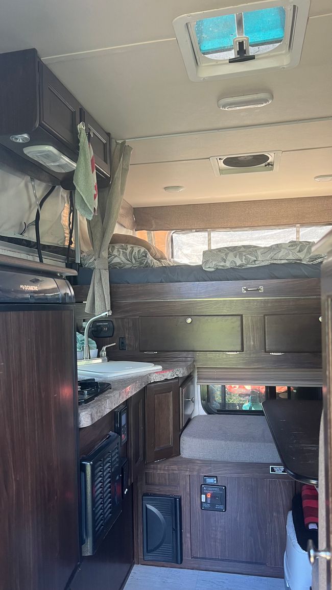 Inside camper
