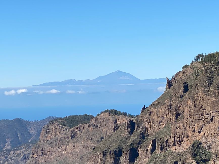 Hallo Teide! Bei gutem Wetter auch von Gran Canarie aus gut zu sehen