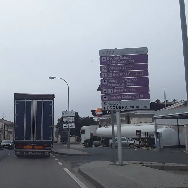 Fotos von meinem Auto aus Peñafiel (Valladolid) (Dezember 2019)