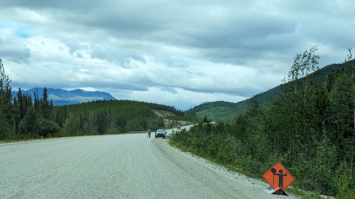 Bauarbeiten auf dem Alaska Hwy