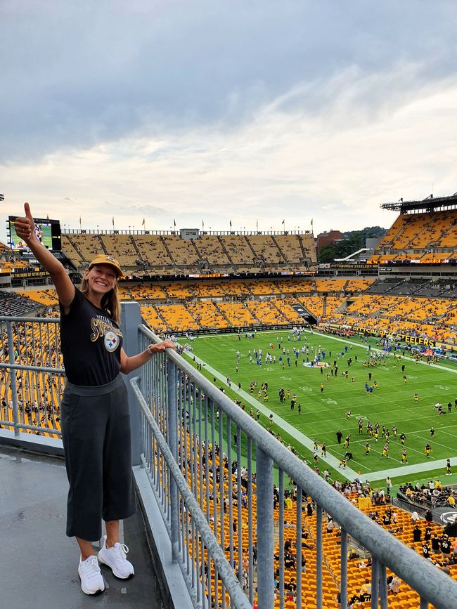 Our first football game