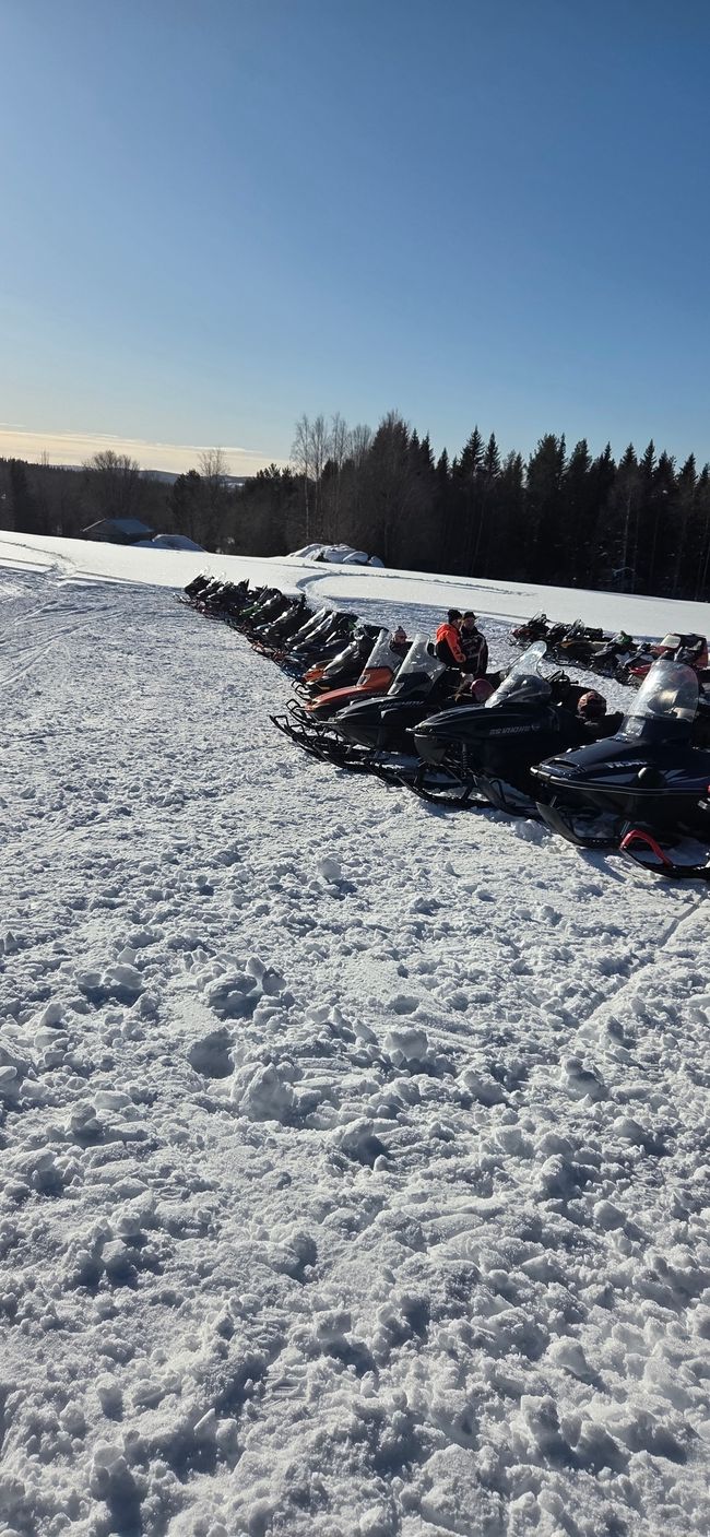 Sneeuwscooter tocht!