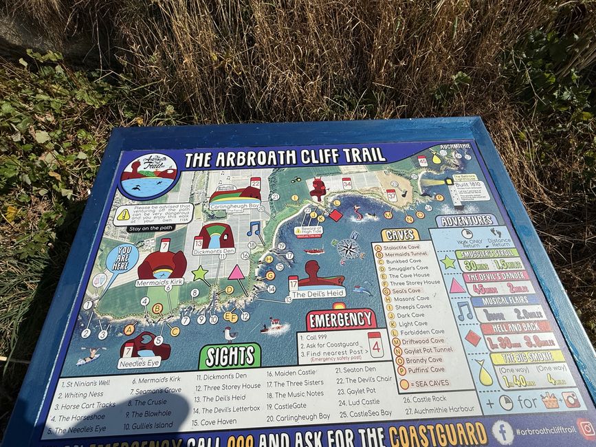 Arbroath, Smokies und Klippen