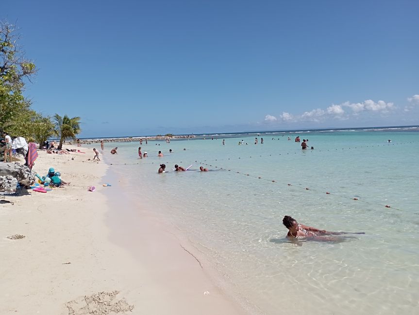 Ausflug nach Grande Terre, die östliche, flache Seite von Guadeloupe