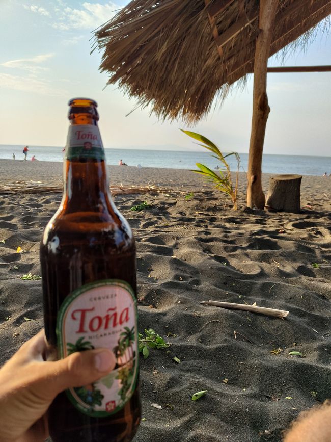 Ein "Bierchen" am Strand