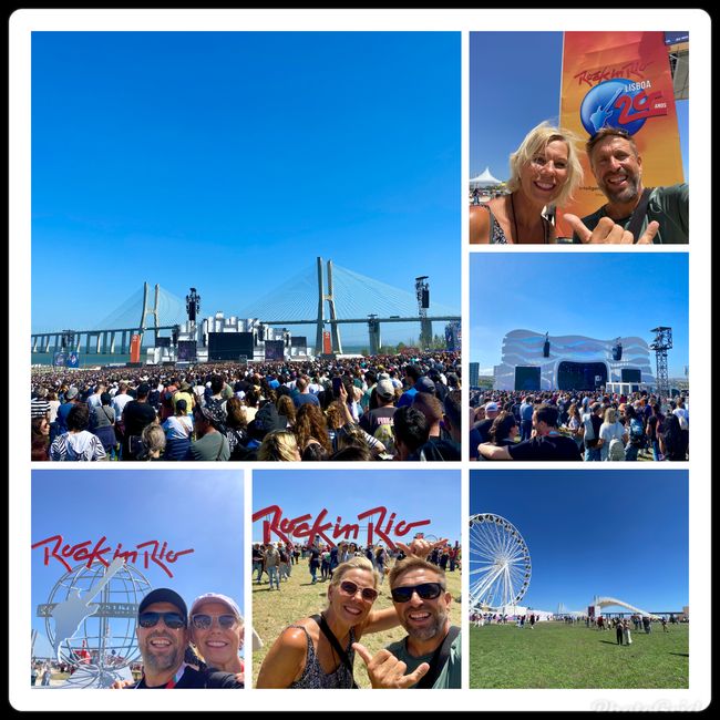 Each year, the 4-day 'Rock in Rio Lisbon' open-air festival takes place at the foot of the bridge - this time with us!