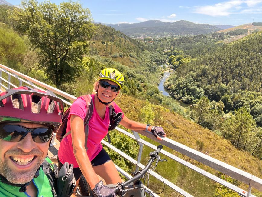 Bike tour through the Serra de Alvao National Park - we're still smiling