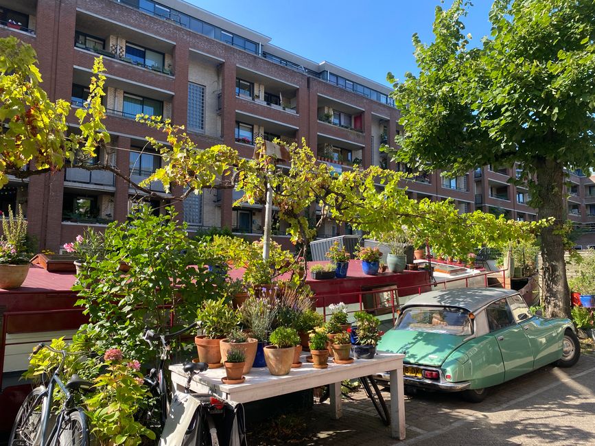 Ein Hausbot mit Weinanbau und Parkplatz fürs Auto
