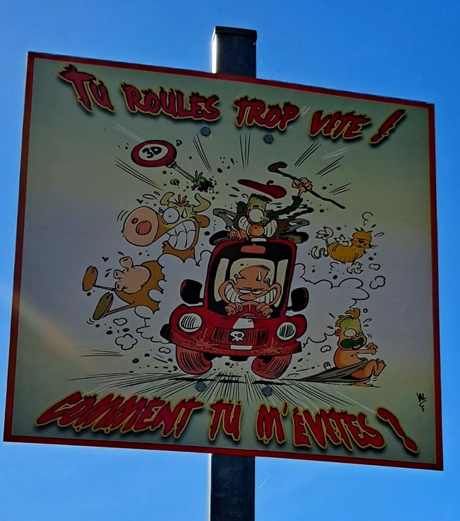 Du fährst zu schnell! Wie kannst du mir so ausweichen?