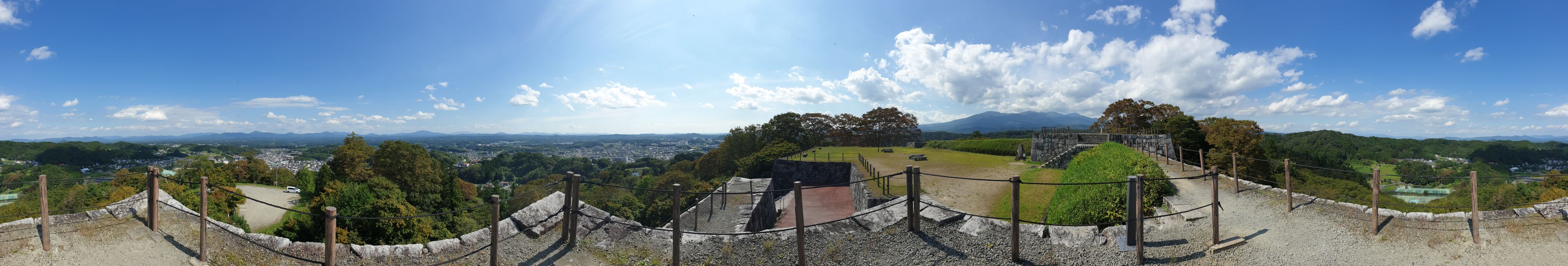 在二本松的城堡遗址上