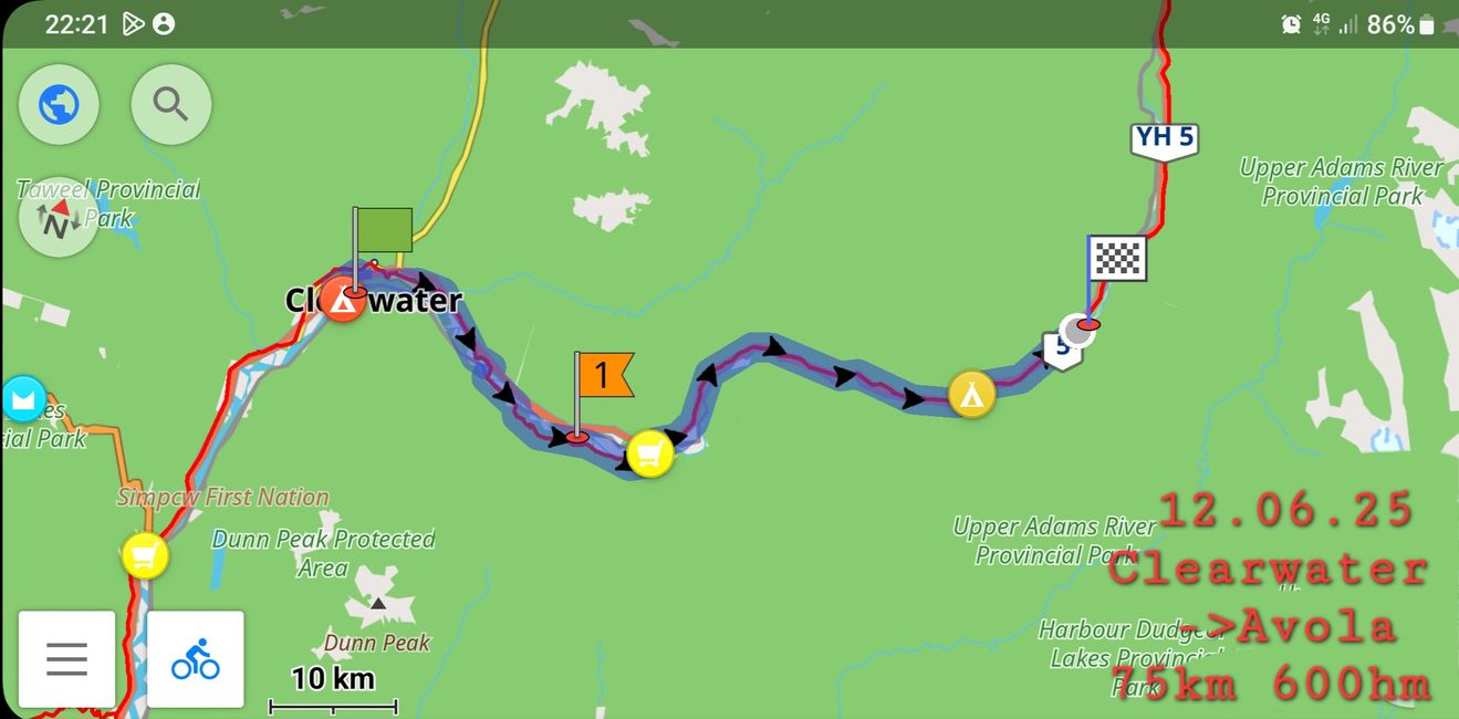 12.06.25 Clearwater  ->Avola 75km 600hm
