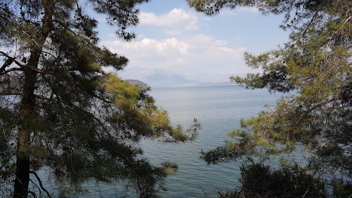Blick über den Köyceğiz Gölü von unserem Schlafplatz aus