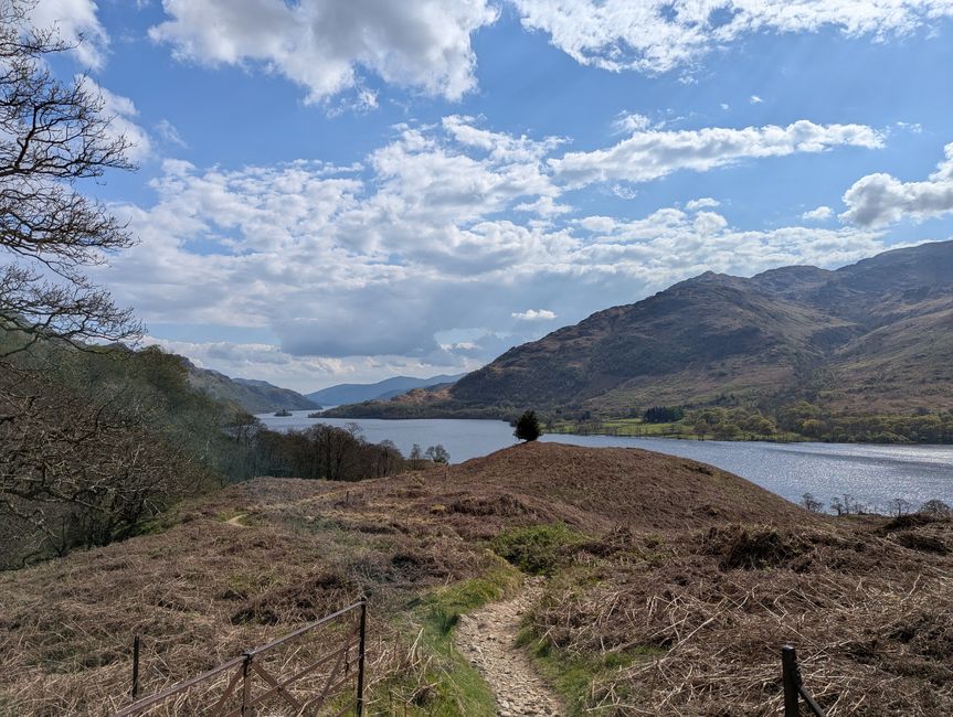 Letzter Blick auf den Loch Lomond vor den Highlands!