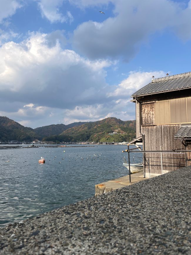 25.Capítulo: Un hermoso pueblo pesquero deshabitado y sentados en una maceta en Amanohashidate